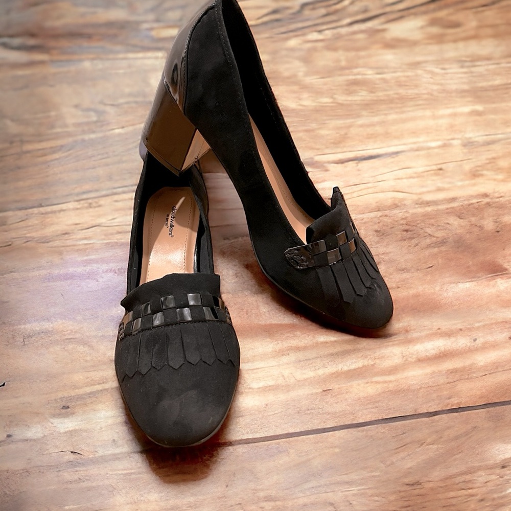 Cloudwalkers by Avenue Black Loafer Old Money Preppy Heels Pumps Shoes Size 11 W